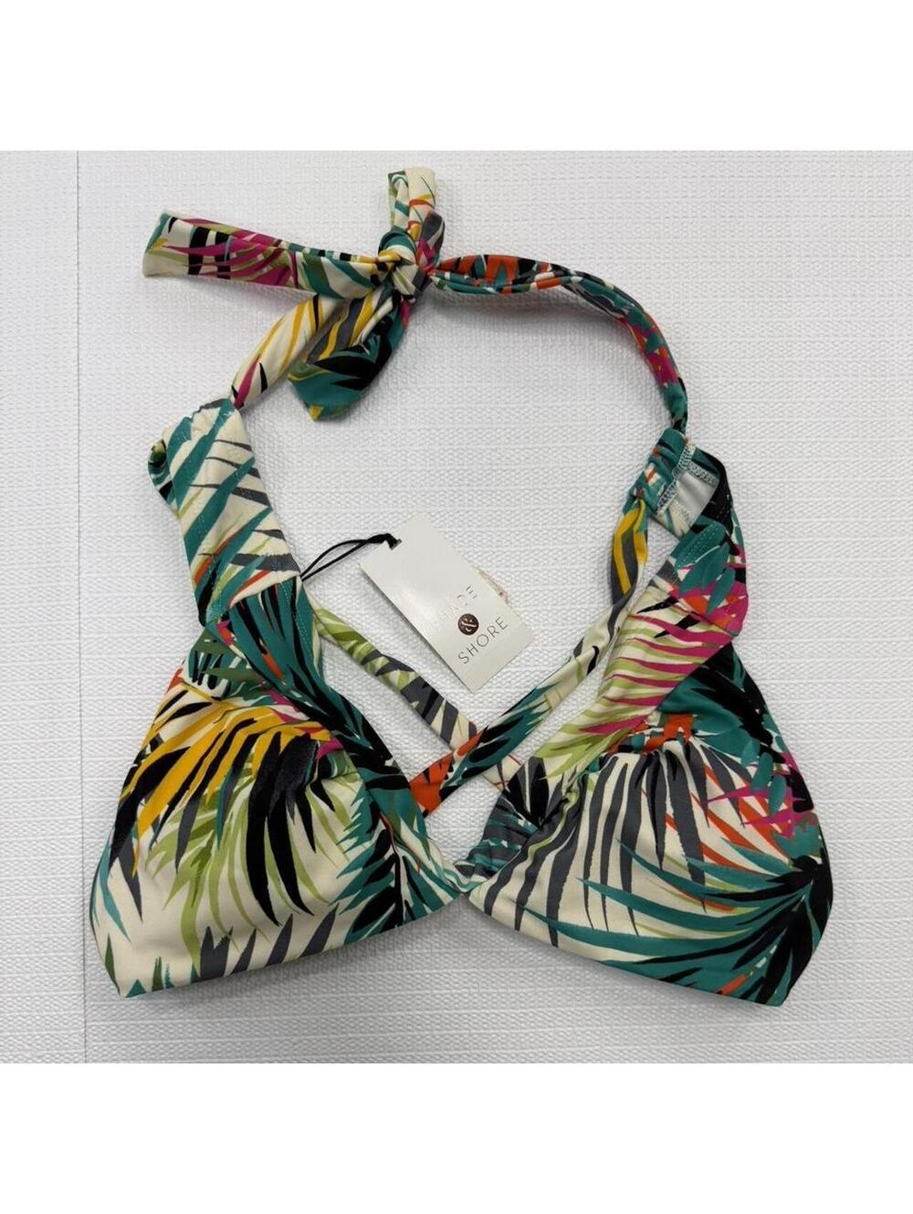 Shade Shore Women's Multi and Green Bikini-and-tankini-top